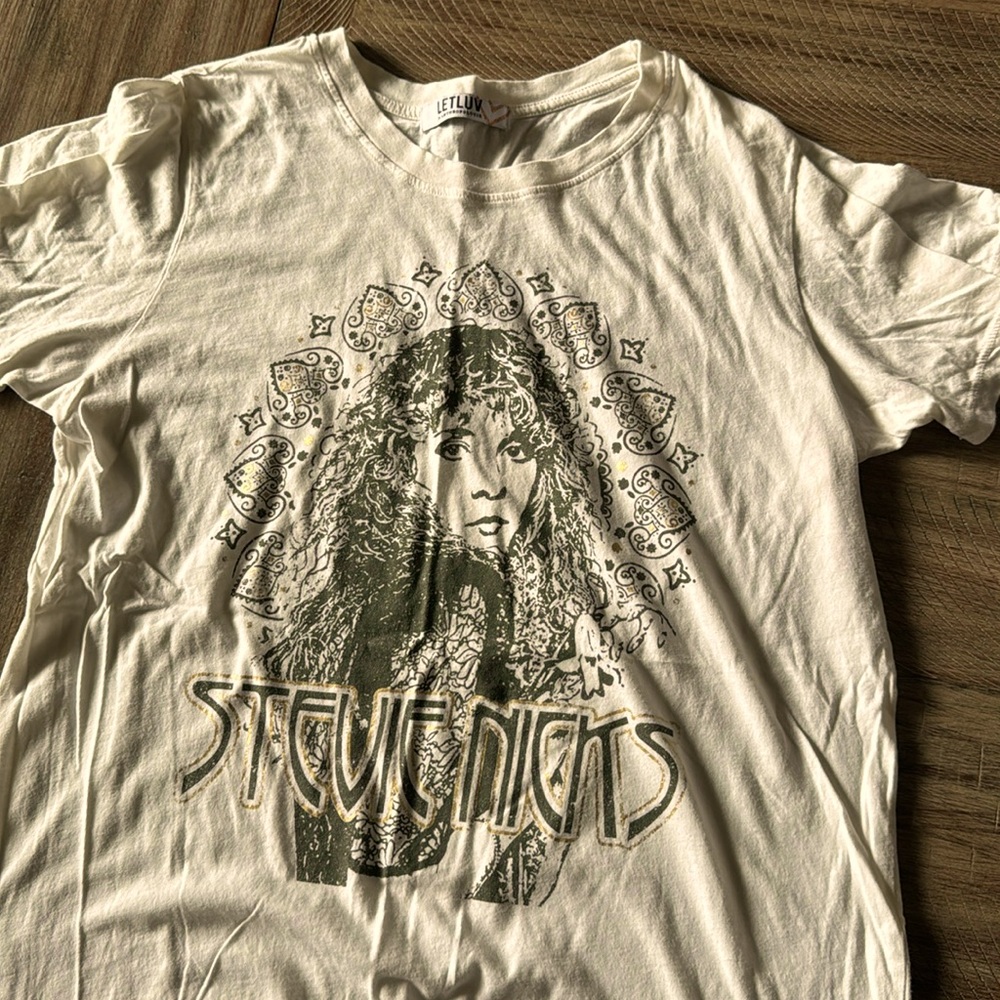 LetLuvfor Anthropologie Stevie Nicks T shirt Sz M 100% cotton - worn once